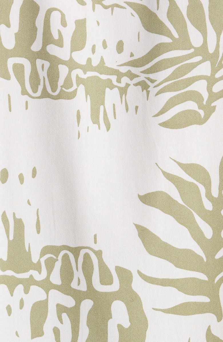 Vans Van Doren Print Camp Shirt, Alternate, color, Soft Sage
