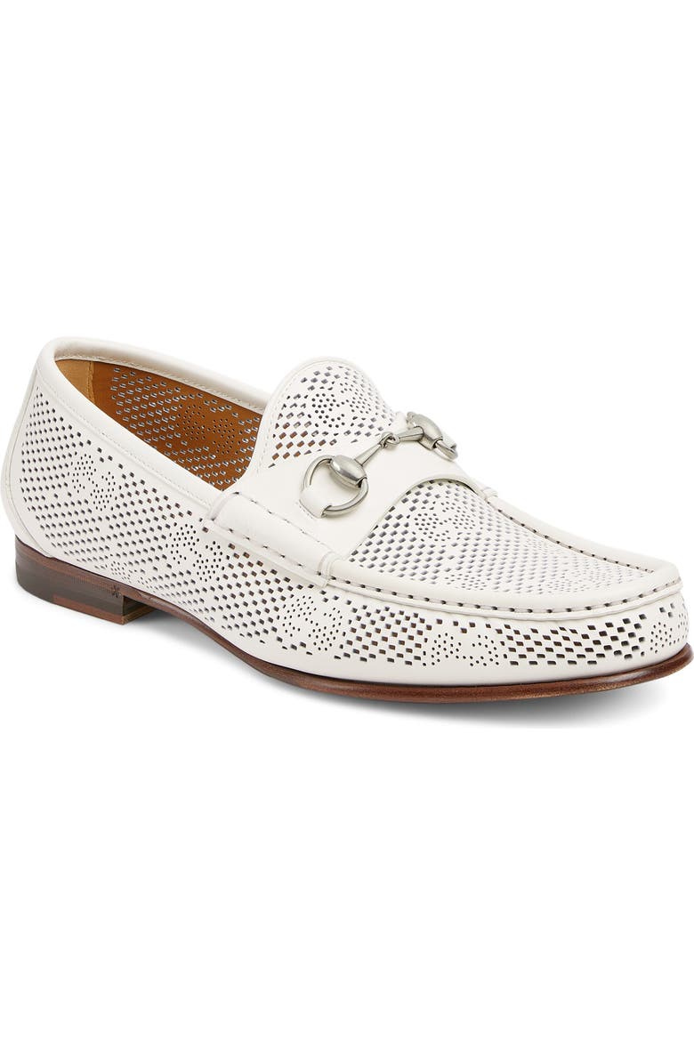 Gucci Horsebit 1953 Perforated Loafer, Main, color, Off White