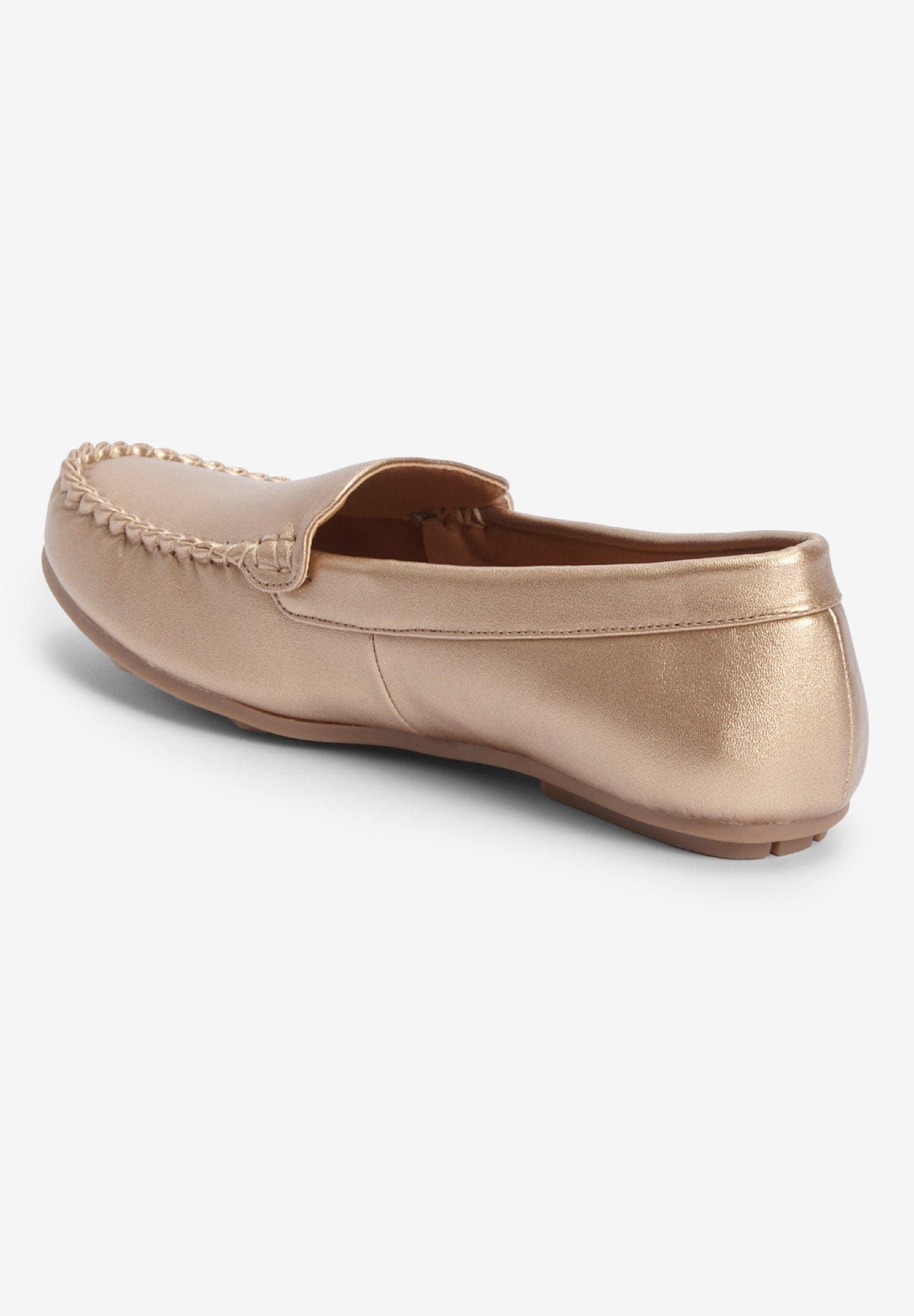 The Milena Slip On Flat, Alternate, color, GOLD