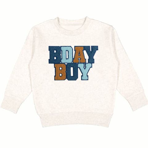 Birthday Boy Patch Sweatshirt (Baby, Toddler, Little Kid & Big Kid)