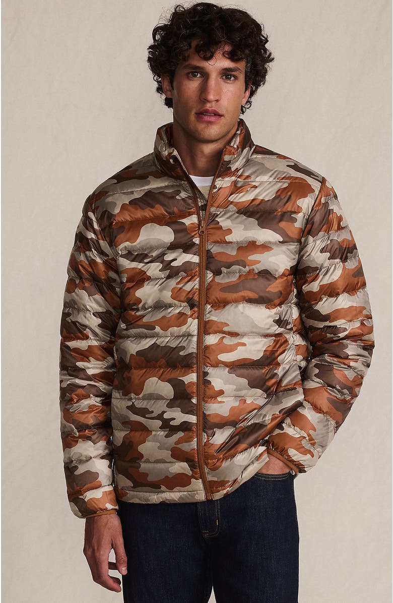 Lands' End Wanderweight Ultralight Packable Down Jacket, Main, color, Warm Cinnamon Camo