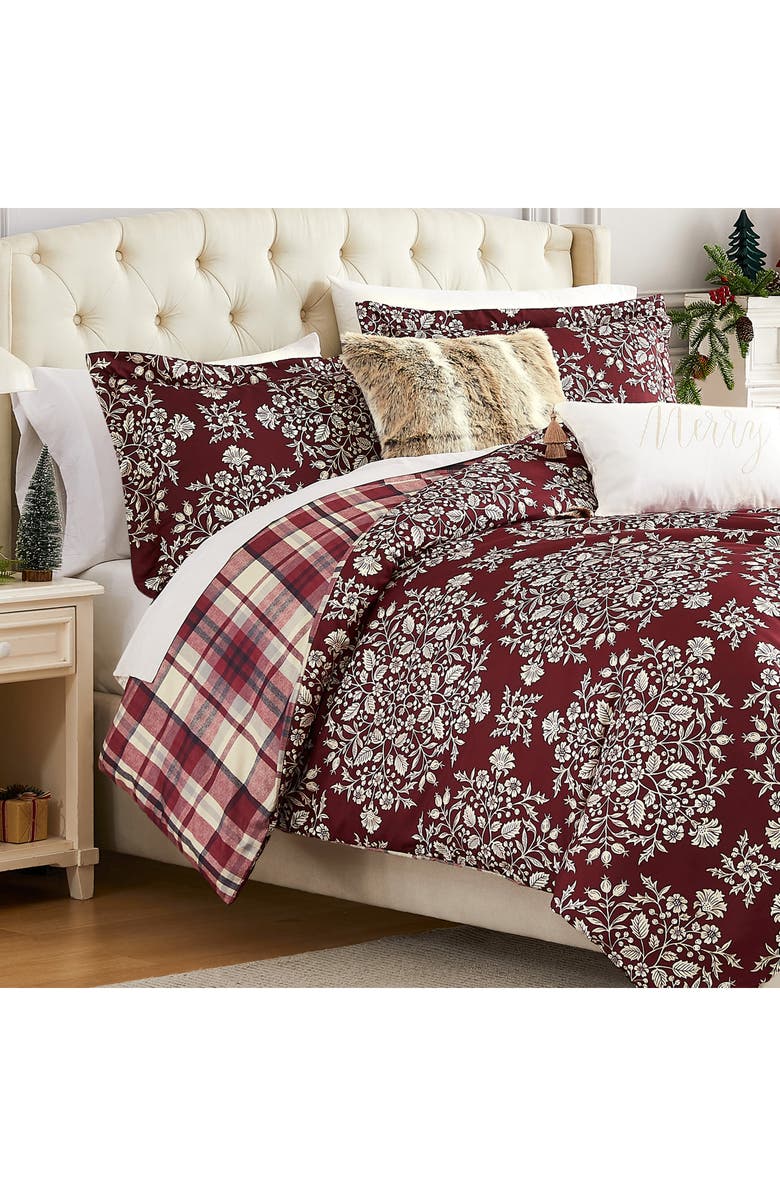 SOUTHSHORE FINE LINENS Christmas Carol Oversize Reversible Holiday Comforter Set, Alternate, color, Christmas Carol