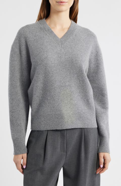 Wool Blend V-Neck Sweater