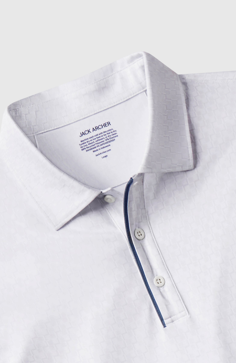 Jack Archer Clubhouse Performance Polo, Alternate, color, White Driveline