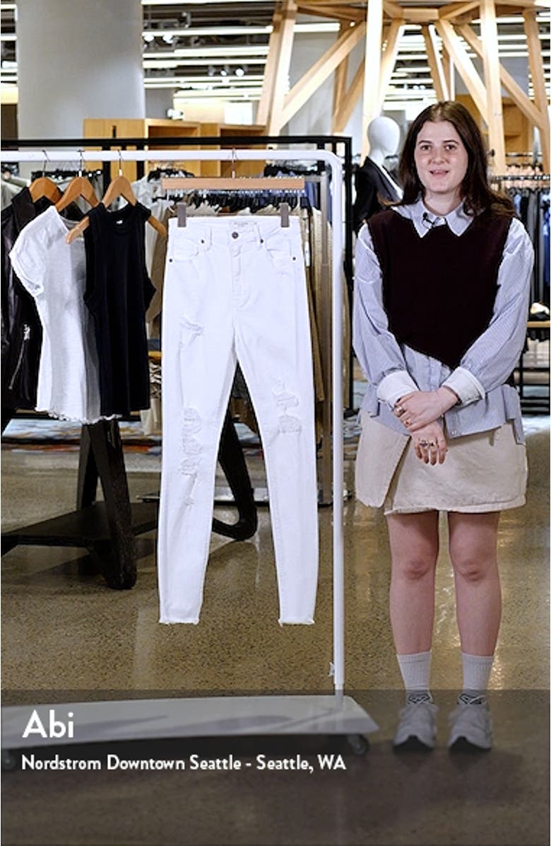 Distressed High Waist Ankle Skinny Jeans, sales video thumbnail