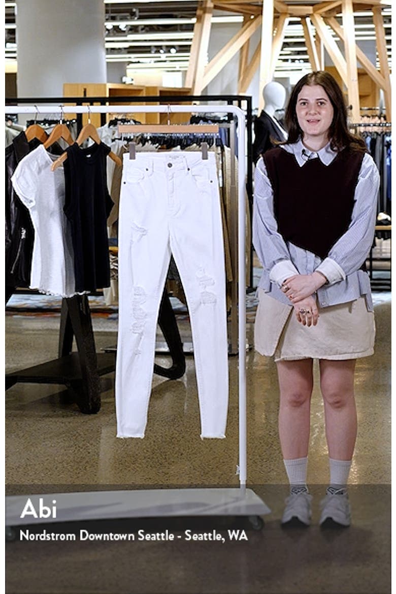 Distressed High Waist Ankle Skinny Jeans video