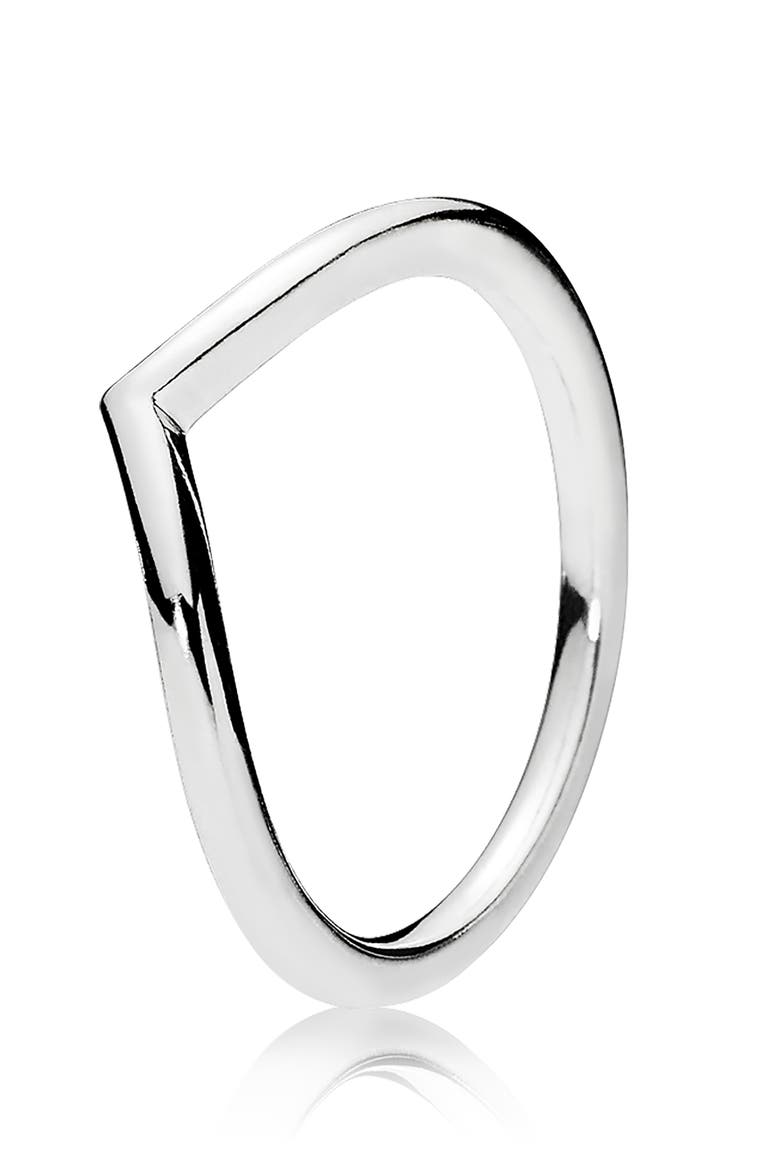 Wishbone Ring, Main, color, SILVER