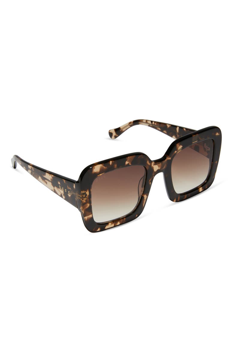 Charise 51mm Square Sunglasses, Alternate, color, BROWN GRADIENT