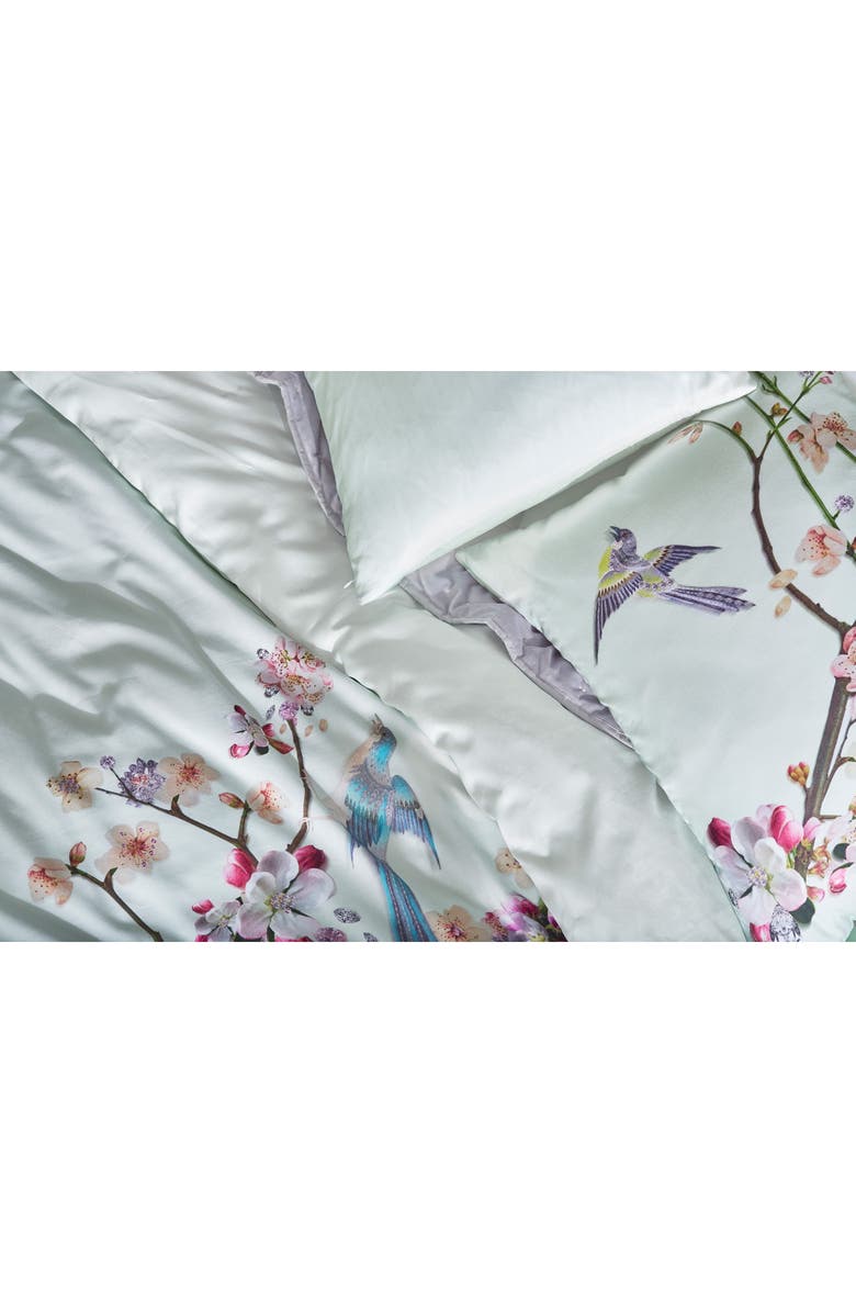Ted Baker London Cherry Blossom Print Duvet Cover & Sham Set, Alternate, color, 