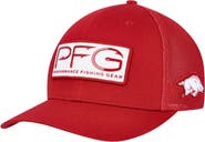 Columbia Men's Columbia Cardinal Arkansas Razorbacks PFG Hooks Flex Hat