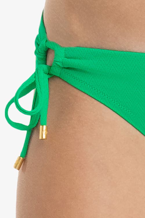 Helen Jon Tunnel Side Hipster In Chevron Textured Kelly Green
