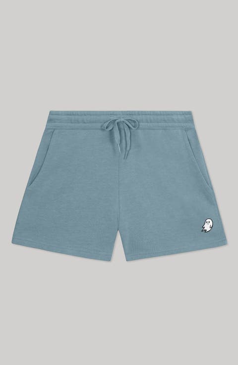 Womens Ghost Midweight Washed Fleece Shorts