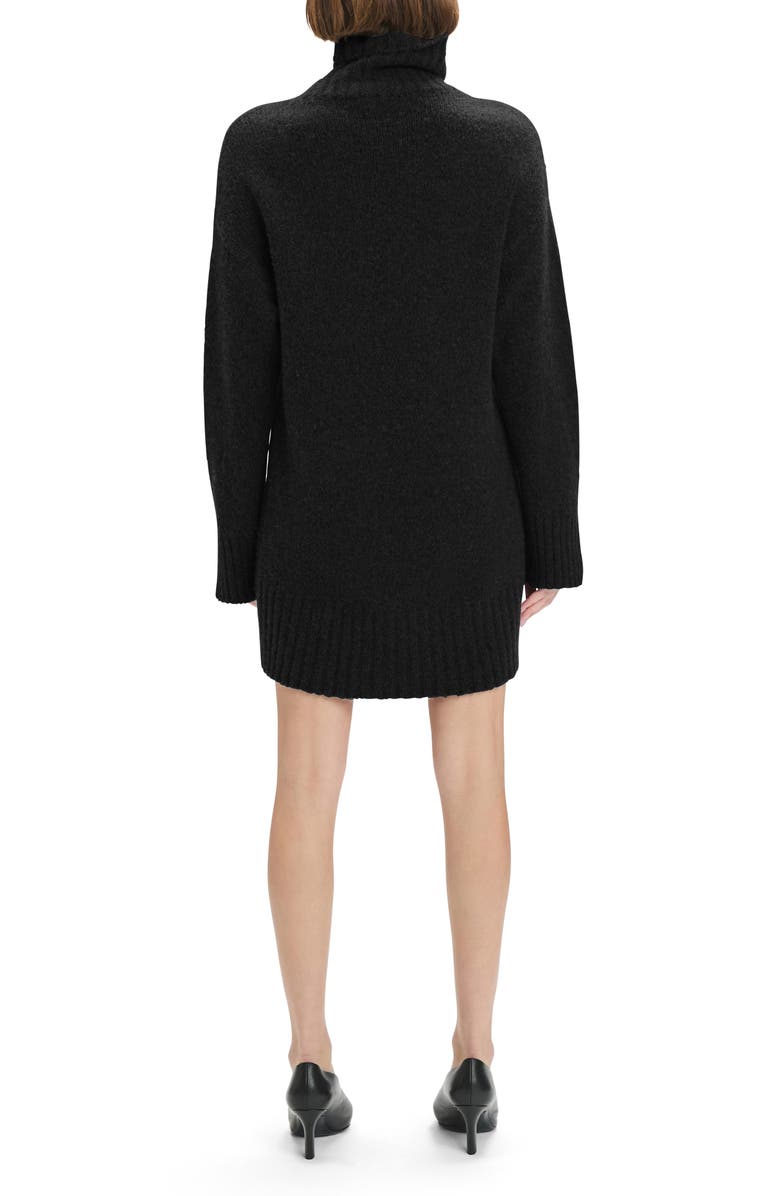 Favorite Daughter The St. James Long Sleeve Turtleneck Wool Blend Sweater Dress, Alternate, color, Black