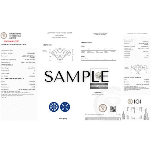 Bliss Diamond 12ct Certified Lab Grown Diamond Studs In 14k White Gold