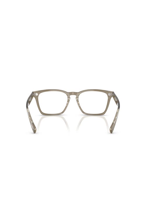 Oliver Peoples 52mm Rectangle Optical Glasses In Green