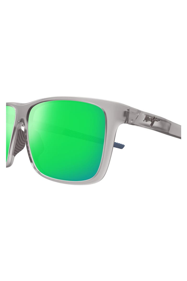 Lehopulu 58mm PolarizedPlus2 Rectangular Sunglasses, Alternate, color, GREY