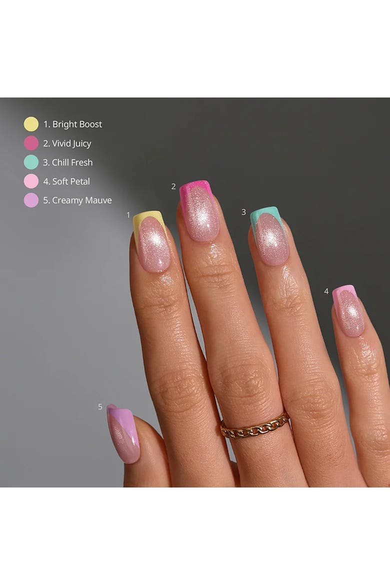 Btartboxnails Soft Gel Nail Tips XCOATTIPS® French Brighter Pastel ...