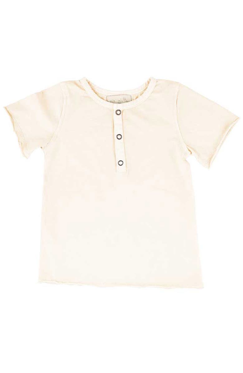 Miki Miette Kids' Pauli Short Sleeve Henley, Main, color, 