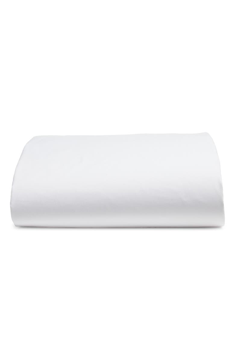 Nordstrom Organic Cotton Percale Fitted Sheet, Main, color, White