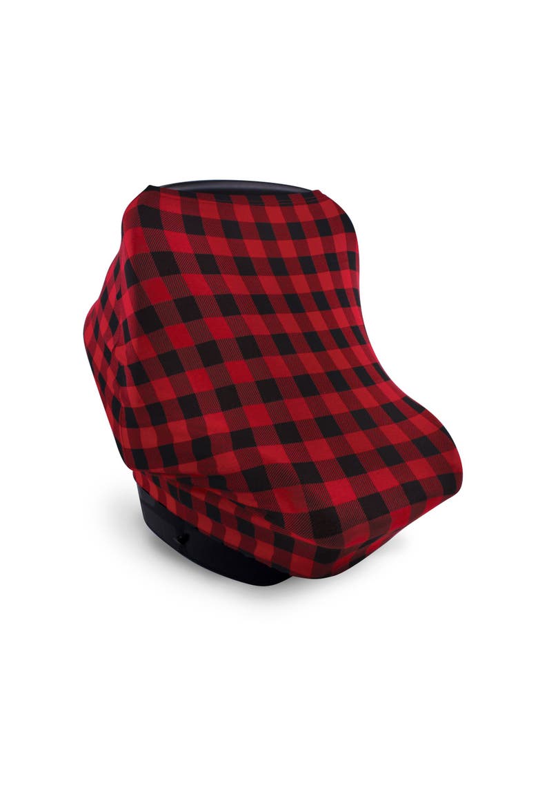Multi-use Car Seat Canopy, Main, color, Buffalo Plaid