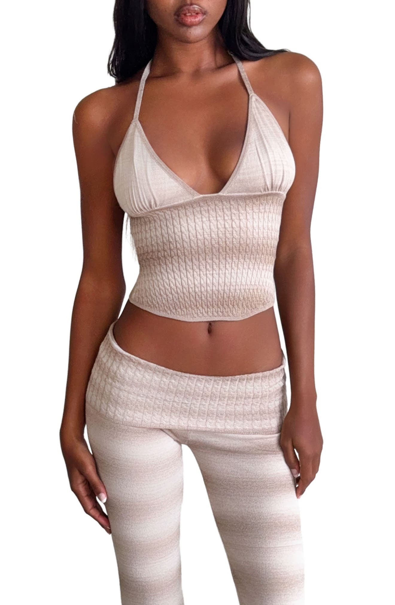 selected TAUPE OMBRE STRIPE