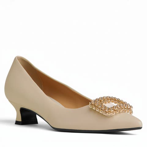 Elsie Low Heel Pump