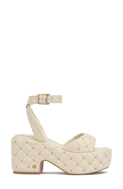 Vince Camuto Ellah Ankle Strap Platform Sandal In White