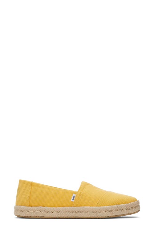 Toms Washed Canvas Platform Sneaker In Yellow