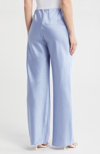 Fluid High Waist Straight Leg Pants