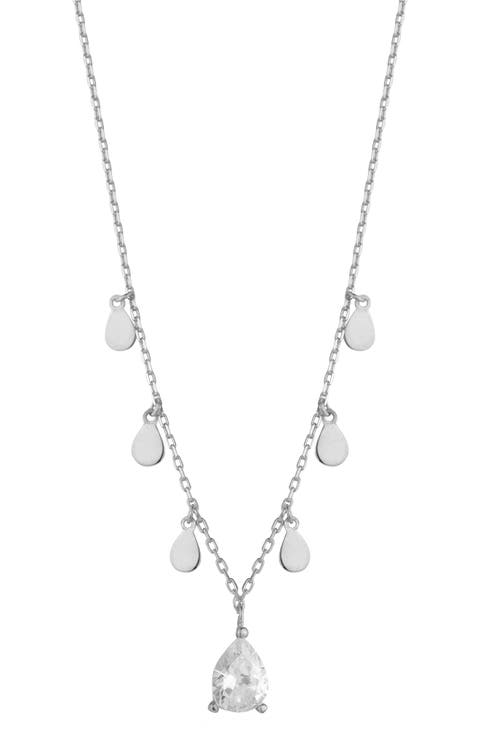 Cubic Zirconia Charm Necklace