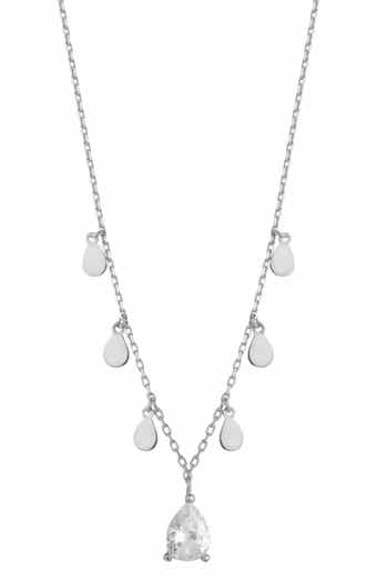 Cubic Zirconia Charm Necklace