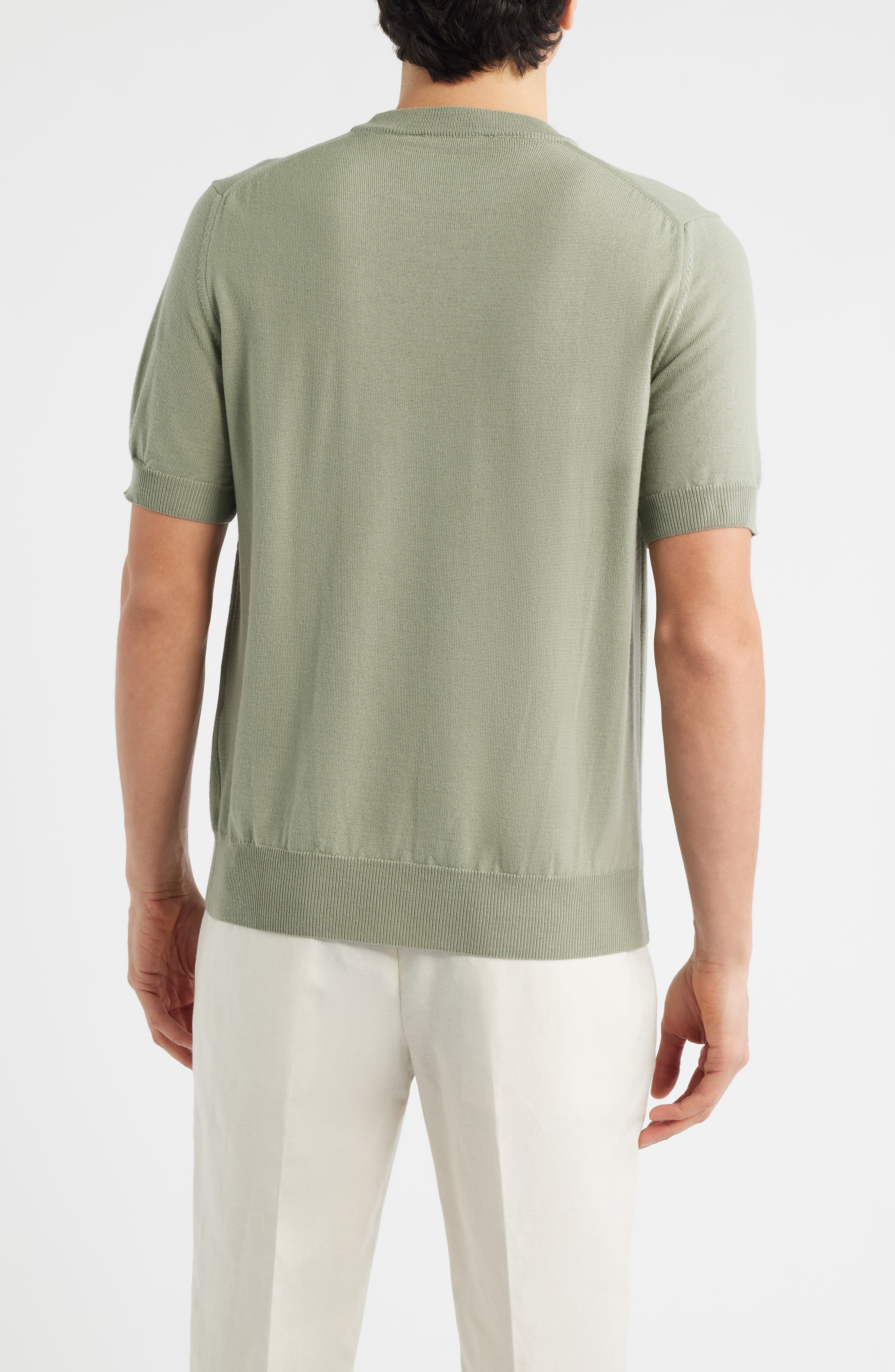 Cashwool Short Sleeve Crewneck Sweater - image 4