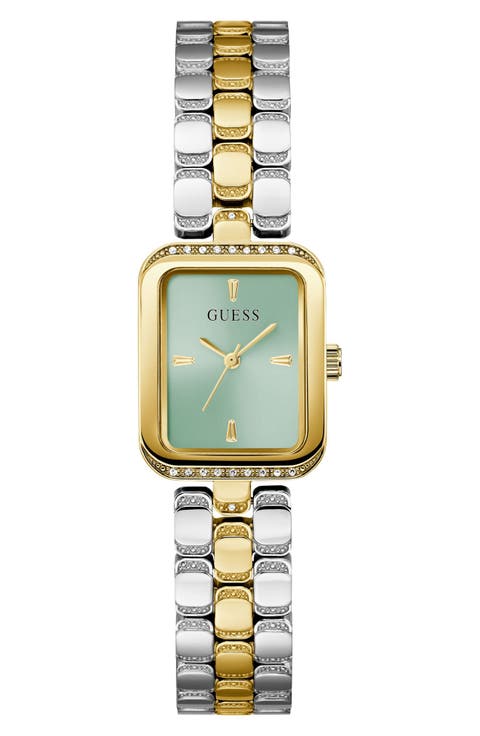 Isla Tank Two-Tone Bracelet Watch, 22mm