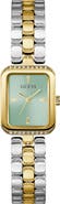 GUESS Isla Tank Two-Tone Bracelet Watch, 22mm