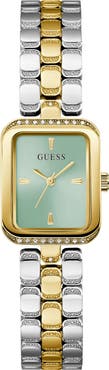 GUESS Isla Tank Two-Tone Bracelet Watch, 22mm