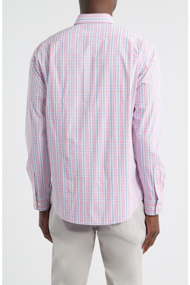 Tinsley Plaid Everyday Performance Button-Down Shirt, Alternate, color, SNAPPER