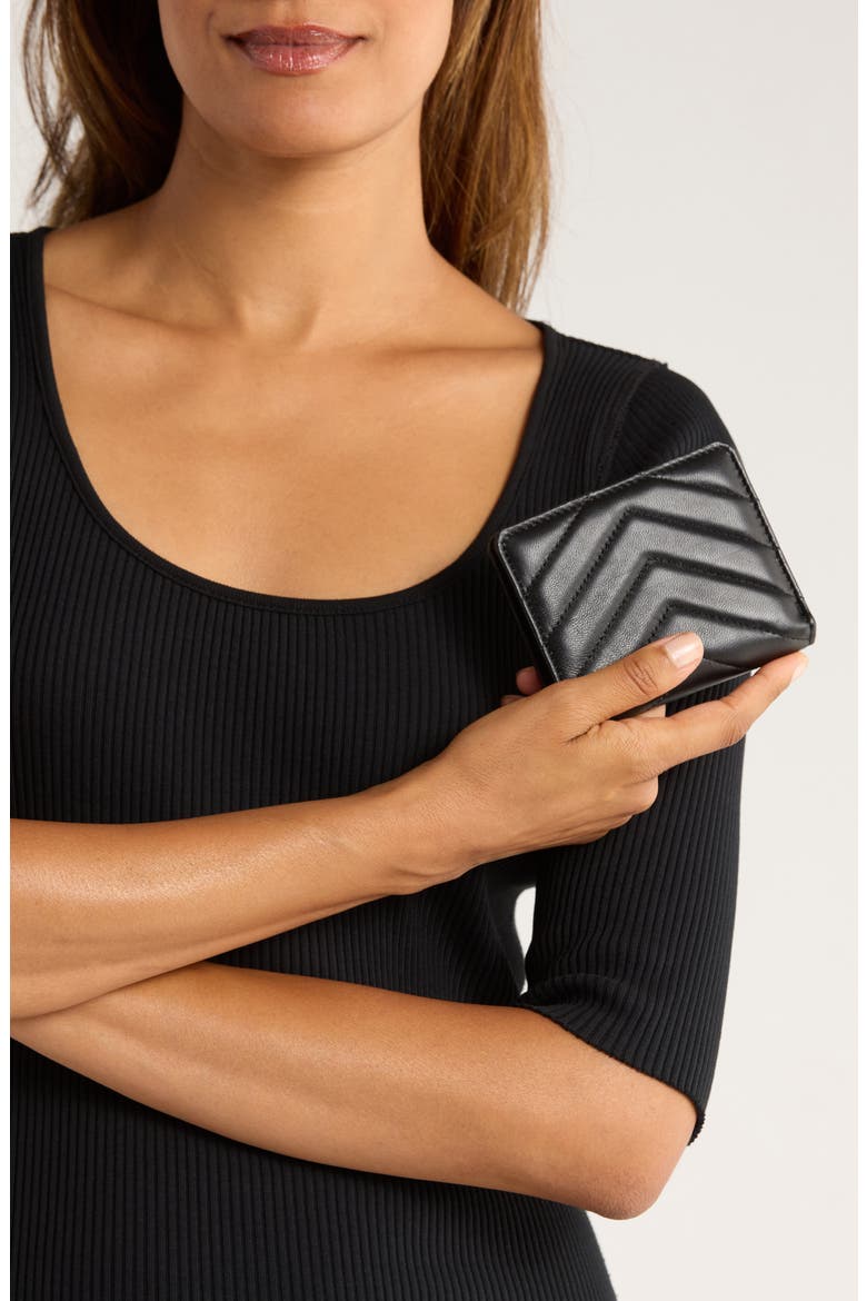 Quilted Bifold Wallet, Alternate, color, BLACK