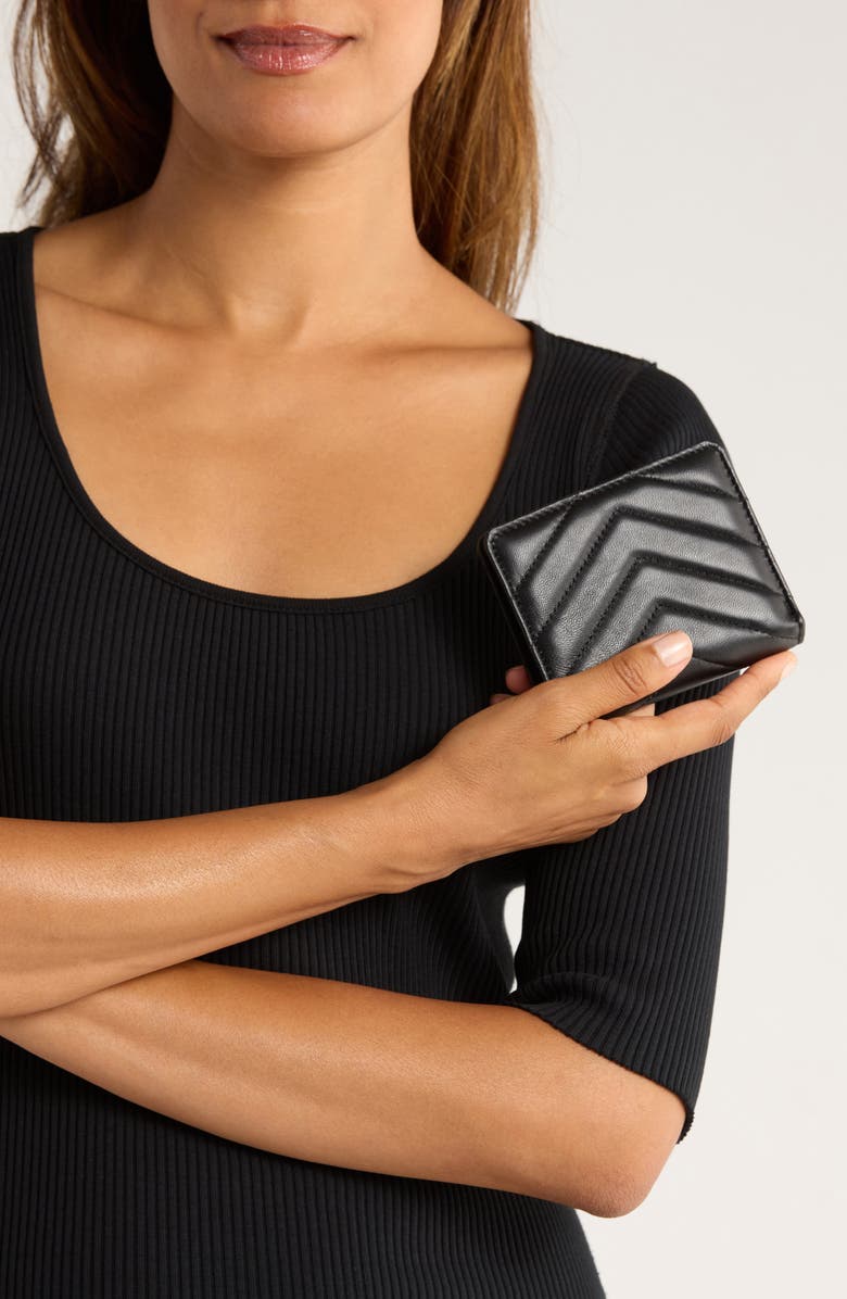 MUNDI SMALL LEATHER GOODS Quilted Bifold Wallet, Alternate, color, Black