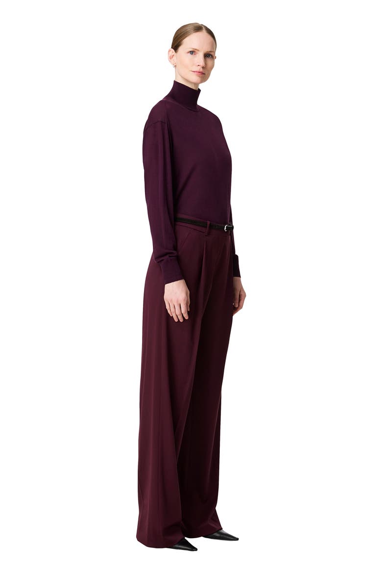 Featherweight Turtleneck, Alternate, color, PLUM