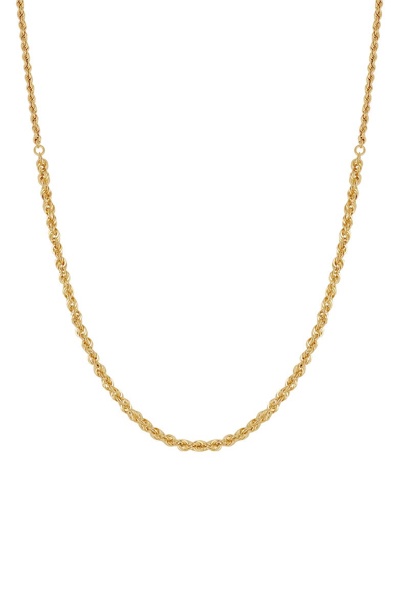 Bony Levy 14K Gold Rope Chain Necklace, Main, color, 14Ky