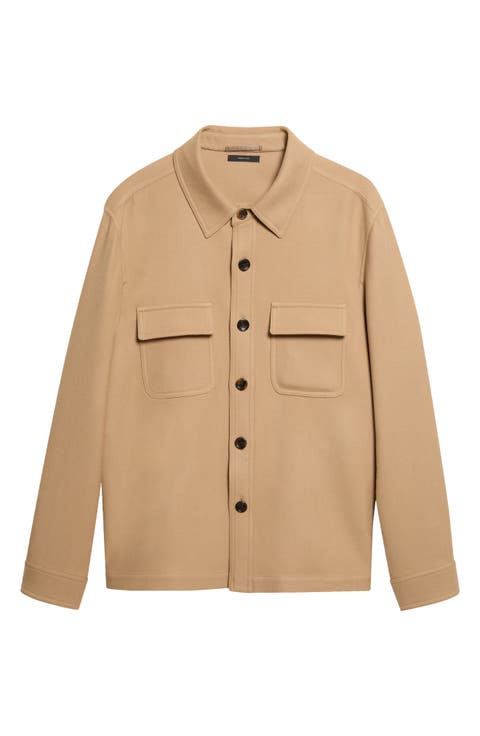 Double Splittable Virgin Wool & Silk Overshirt