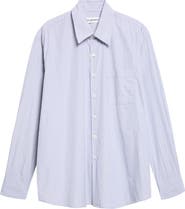 OUR LEGACY Above Pinstripe Super Cotton Poplin Button-Up Shirt