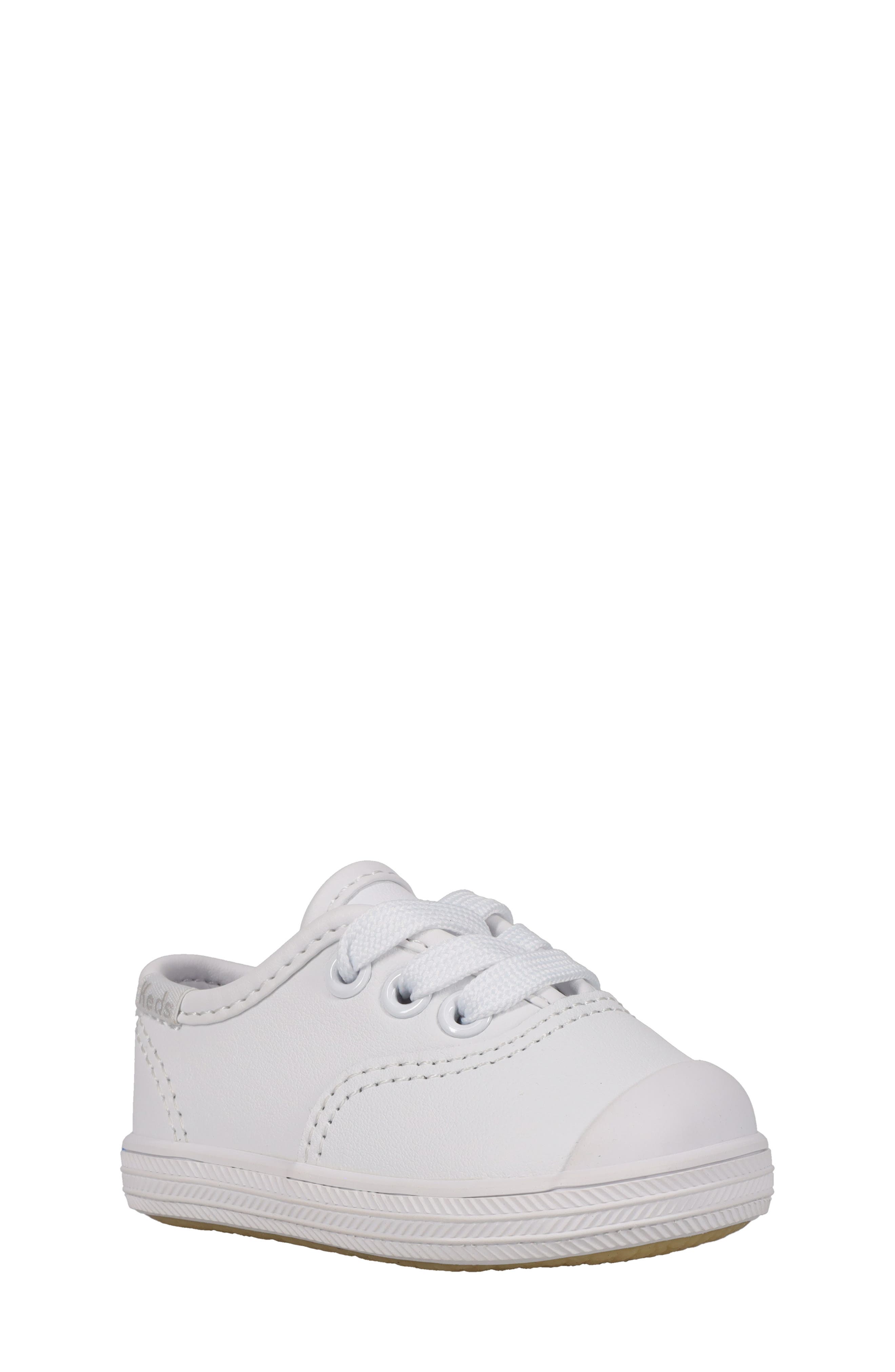 Keds<sup>®</sup> Kids' Champion Cap Toe Crib Shoe, Main, color, 