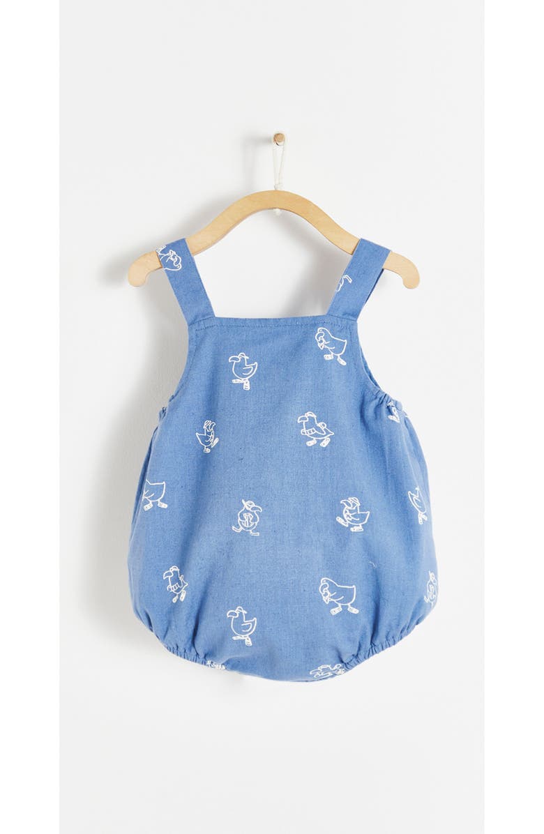 Babycottons Premium Cotton Raphael Romper for Infant, Alternate, color, Blue