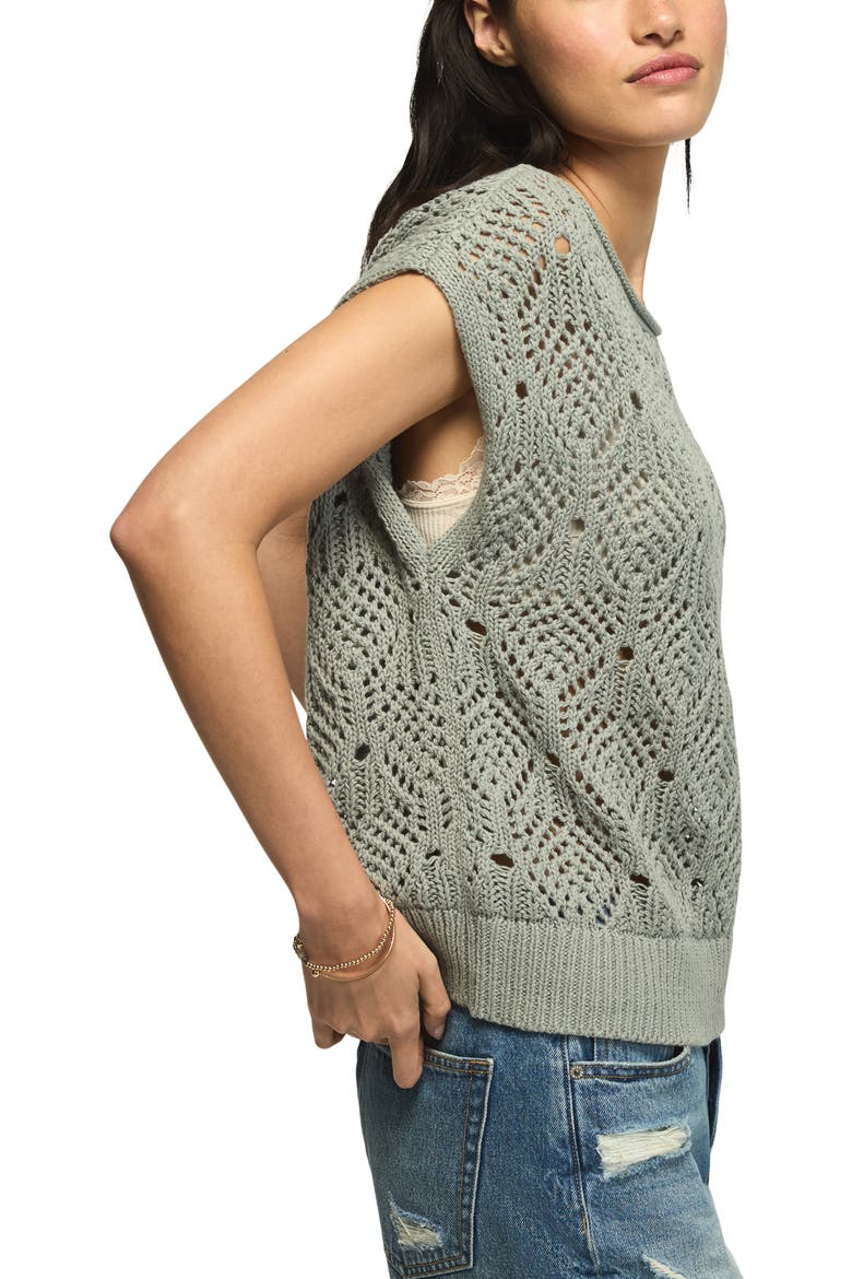 Open Stitch Sweater, Alternate, color, CHINOIS GREEN