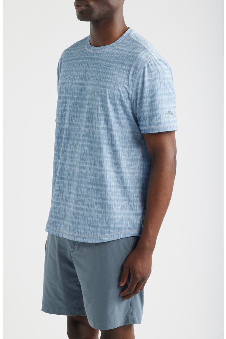 Wave Break Flip Reversible Performance T-Shirt, Alternate, color, BERING BLUE
