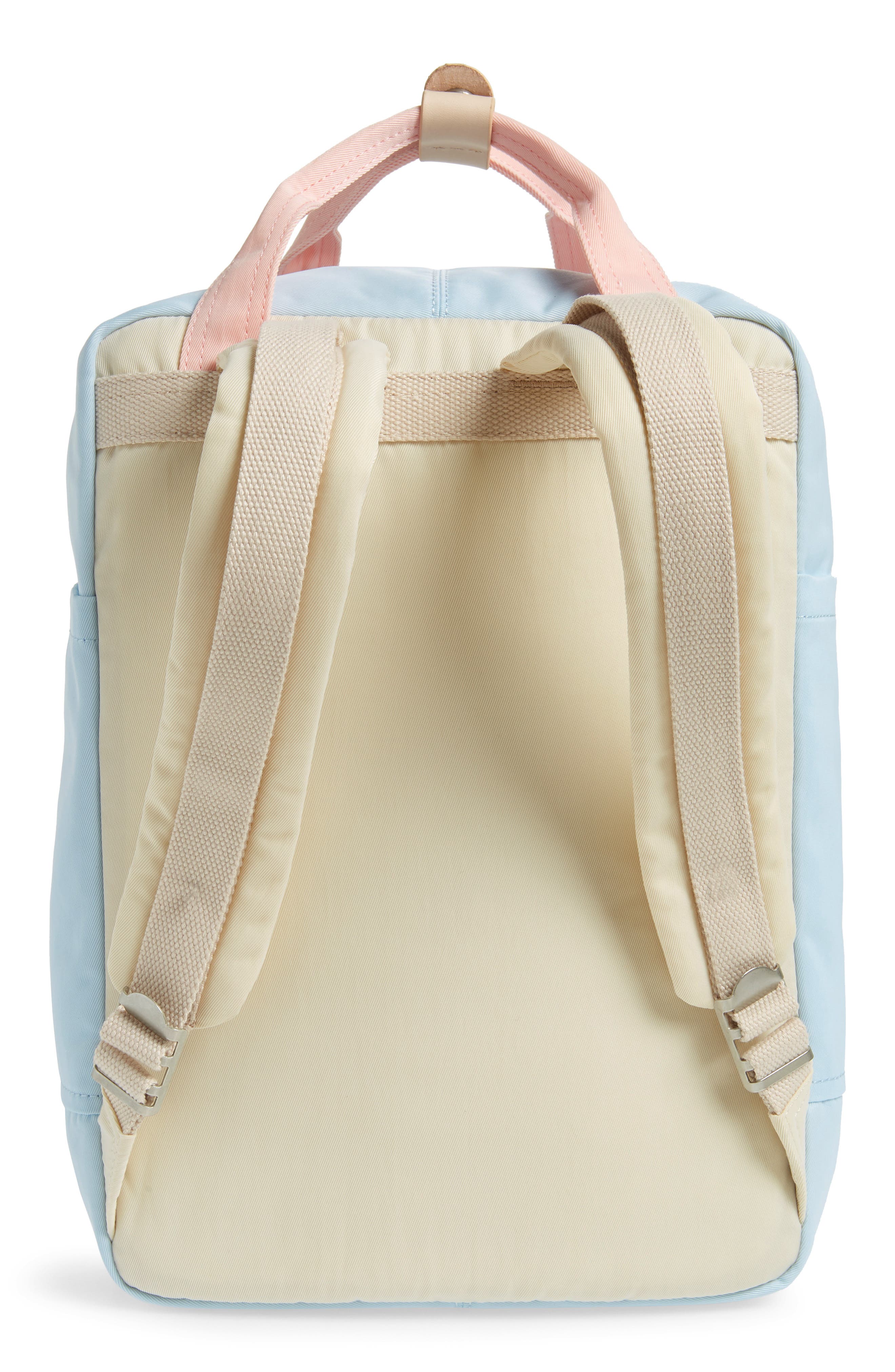 Doughnut Macaroon Colorblock Backpack, Alternate, color, 