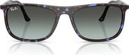Ray-Ban 61mm Polarized Gradient Rectangular Sunglasses