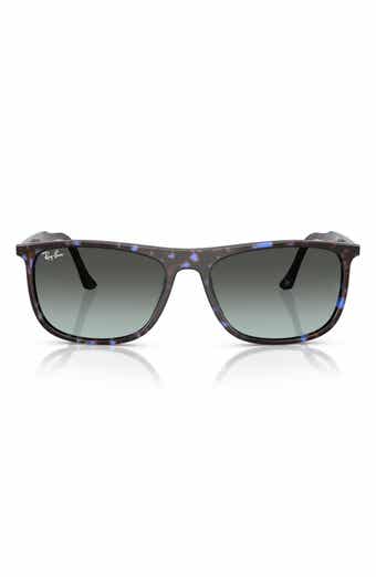 Ray-Ban 61mm Polarized Gradient Rectangular Sunglasses
