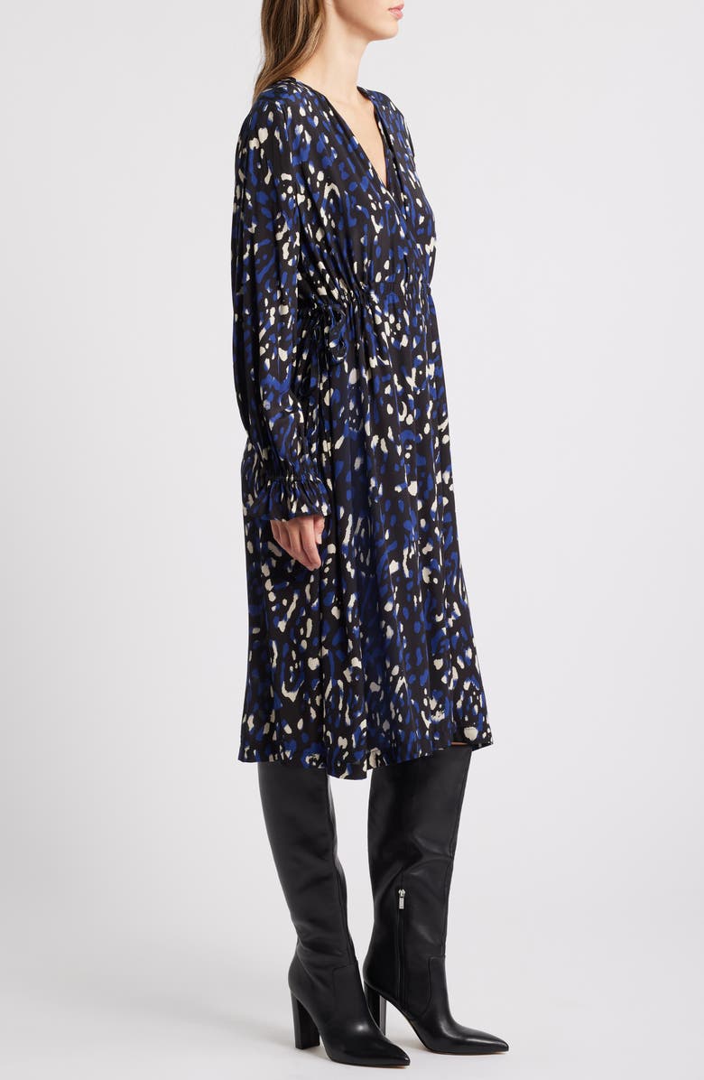 Masai Copenhagen Norin Faux Wrap Long Sleeve Dress, Alternate, color, 